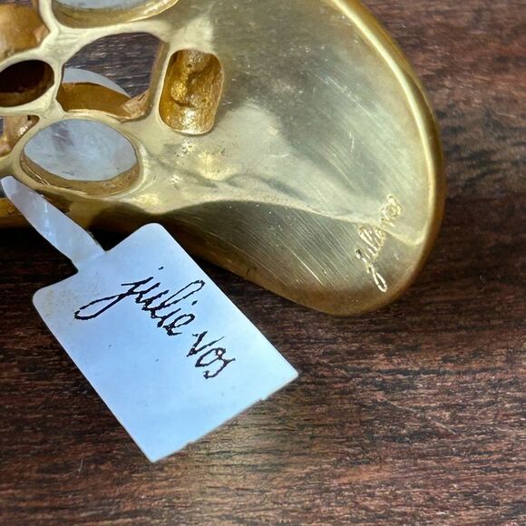 Julie Vos cuff bracelet gold and iridescent pearl NWT - Picture 7 of 8